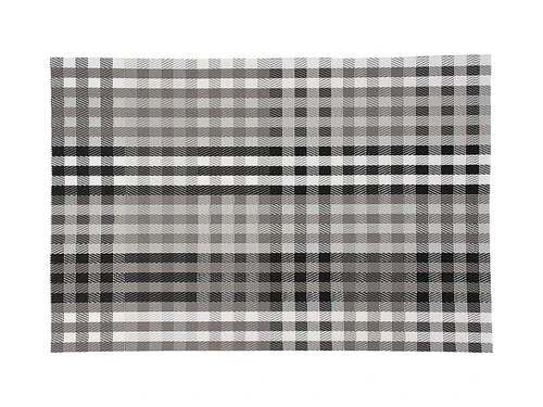 Table Accents Placemat 45x30cm White Grey Check 3 Table Accents Placemat 45x30cm White Grey Check