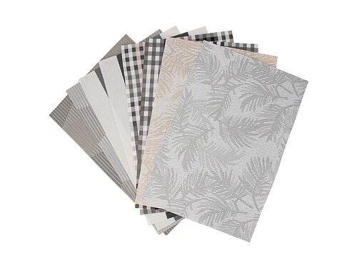 Table Accents Placemat 45x30cm Frond Silver White 5 Table Accents Placemat 45x30cm Frond Silver White - Image 3