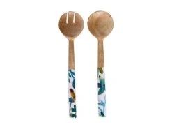 Maxwell & Williams Shop 42 Marc Martin Dusk Salad Servers Mango Wood Enamel Finish 31cm