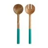 Mezze Salad Servers Mango Wood Enamel Finish 31cm Jade 2 Mezze Salad Servers Mango Wood Enamel Finish 31cm Jade -Maxwell & Williams Shop gx0407