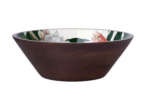 The Blck Pen Night Garden Serving Bowl Enamel Finish 34x11cm 3 The Blck Pen Night Garden Serving Bowl Enamel Finish 34x11cm
