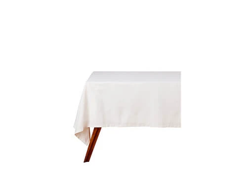 Cotton Classics Rectangular Tablecloth 230x150cm Snow 3 Cotton Classics Rectangular Tablecloth 230x150cm Snow