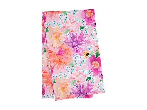 Teas & C's Dahlia Daze Cotton Rectangular Tablecloth 270x150cm Pink 4 Teas & C's Dahlia Daze Cotton Rectangular Tablecloth 270x150cm Pink - Image 2