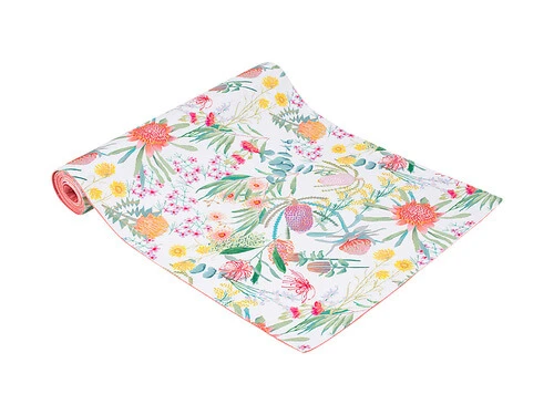 Royal Botanic Gardens Native Blooms Cotton Runner 150x33cm 3 Royal Botanic Gardens Native Blooms Cotton Runner 150x33cm