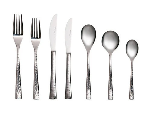 Wayland Hammered Cutlery Set 42pc Gift Boxed 3 Wayland Hammered Cutlery Set 42pc Gift Boxed