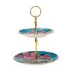 Teas & C's Silk Road 2 Tier Cake Stand Aqua Gift Boxed 1 Teas & C's Silk Road 2 Tier Cake Stand Aqua Gift Boxed -Maxwell & Williams Shop hv0172