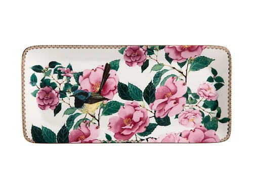 Teas & C's Silk Road Rectangle Platter 33x15.5cm White Gift Boxed 3 Teas & C's Silk Road Rectangle Platter 33x15.5cm White Gift Boxed