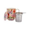 Gabby Malpas Posey Mug With Infuser 340ML Japonica Joy Gift Boxed -Maxwell & Williams Shop hv0320