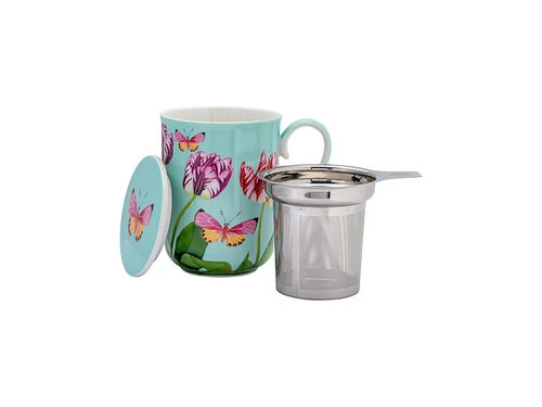 Gabby Malpas Posey Mug With Infuser 340ML Tulip Love Gift Boxed 3 Gabby Malpas Posey Mug With Infuser 340ML Tulip Love Gift Boxed