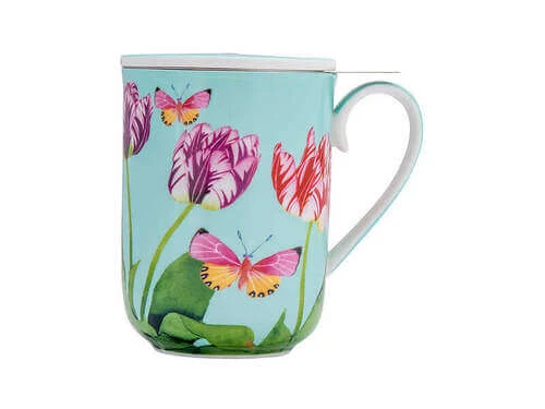 Gabby Malpas Posey Mug With Infuser 340ML Tulip Love Gift Boxed 5 Gabby Malpas Posey Mug With Infuser 340ML Tulip Love Gift Boxed - Image 3