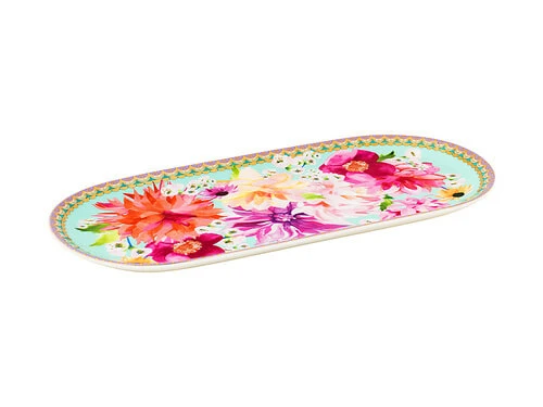 Teas & C's Dahlia Daze Platter 25x12cm Sky Gift Boxed 4 Teas & C's Dahlia Daze Platter 25x12cm Sky Gift Boxed - Image 2