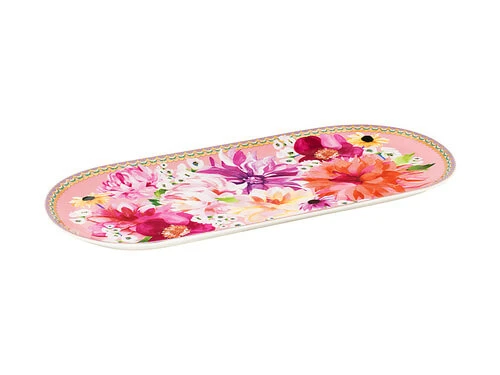 Teas & C's Dahlia Daze Platter 33x15cm Pink Gift Boxed 4 Teas & C's Dahlia Daze Platter 33x15cm Pink Gift Boxed - Image 2