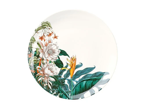 The Blck Pen Night Garden Coupe Dinner Plate 27.5cm Foliage 3 The Blck Pen Night Garden Coupe Dinner Plate 27.5cm Foliage