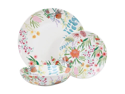 Royal Botanic Gardens Native Blooms Coupe Dinner Set 12pc Gift Boxed 3 Royal Botanic Gardens Native Blooms Coupe Dinner Set 12pc Gift Boxed