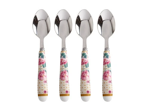 Teas & C's Silk Road Teaspoon Set 4pc White Gift Boxed 3 Teas & C's Silk Road Teaspoon Set 4pc White Gift Boxed