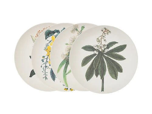 The Blck Pen Golden Summer Bamboo Plate 20cm Set Of 4 Assorted 3 The Blck Pen Golden Summer Bamboo Plate 20cm Set Of 4 Assorted