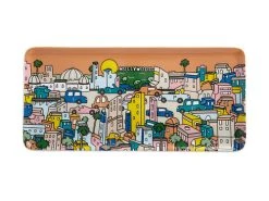 Megan McKean Cities Rectangle Plate 25x12cm Los Angeles Gift Boxed
