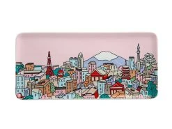 Megan McKean Cities Rectangle Plate 25x12cm Tokyo Gift Boxed