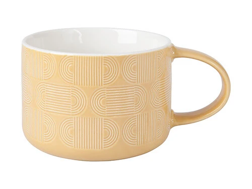 Crest Jumbo Mug 500ML Ochre 3 Crest Jumbo Mug 500ML Ochre