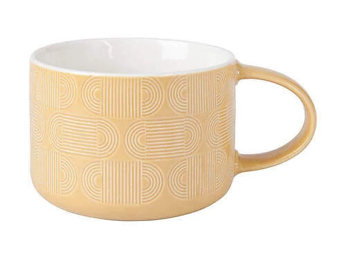 Crest Jumbo Mug 500ML Ochre 4 Crest Jumbo Mug 500ML Ochre - Image 2