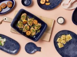 Arc Oval Platter 36x27cm Indigo Blue Gift Boxed -Maxwell & Williams Shop maxwell williams arc indigo group 800x600 3