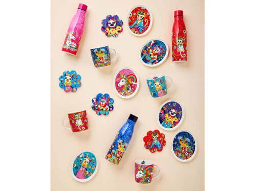 Donna Sharam Rainbow Jungle Plate 16cm Rainbow Unicorn Gift Boxed 4 Donna Sharam Rainbow Jungle Plate 16cm Rainbow Unicorn Gift Boxed - Image 2