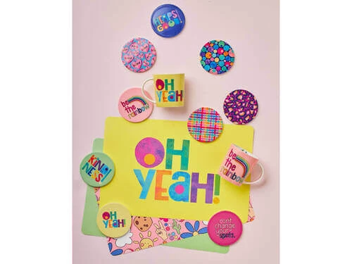 Kasey Rainbow Be Kind Ceramic Coaster 10cm Oh Yeah 4 Kasey Rainbow Be Kind Ceramic Coaster 10cm Oh Yeah - Image 2