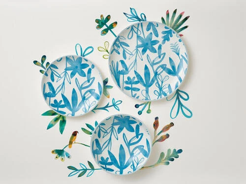 Marc Martin Dusk Dinner Plate 26.5cm Blue 5 Marc Martin Dusk Dinner Plate 26.5cm Blue - Image 3