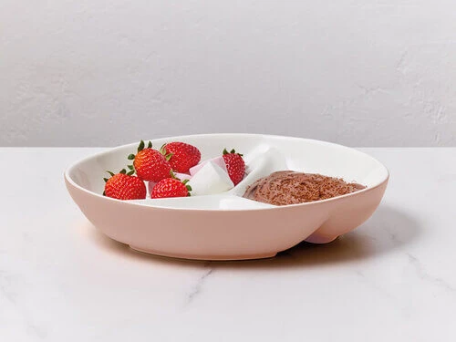 Mezze Divided Platter 23cm Salmon Gift Boxed 4 Mezze Divided Platter 23cm Salmon Gift Boxed - Image 2