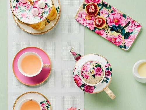 Teas & C's Silk Road Rectangle Platter 33x15.5cm White Gift Boxed 4 Teas & C's Silk Road Rectangle Platter 33x15.5cm White Gift Boxed - Image 2