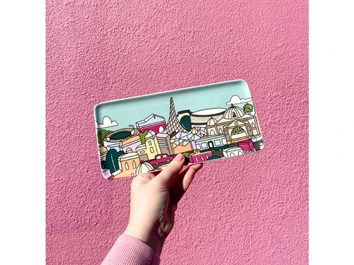 Megan McKean Cities Rectangular Plate 25x12cm Melbourne Gift Boxed 4 Megan McKean Cities Rectangular Plate 25x12cm Melbourne Gift Boxed - Image 2