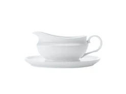 White Basics Gravy Boat & Saucer 550ML