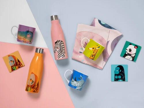 Pete Cromer Wildlife Ceramic Square Coaster 9.5cm Orangutan 4 Pete Cromer Wildlife Ceramic Square Coaster 9.5cm Orangutan - Image 2