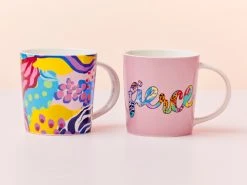 Kasey Rainbow Be Fierce Mug Set Of 2 380ML Fierce Gift Boxed -Maxwell & Williams Shop ss22 website maxwell williams kaseyrainbow befierce mugs fierce