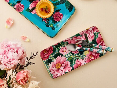 Teas & C's Silk Road Teaspoon Set Of 4 Aqua Gift Boxed 5 Teas & C's Silk Road Teaspoon Set Of 4 Aqua Gift Boxed - Image 3