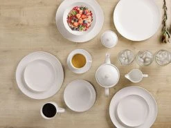 White Basics Diamonds Entree Plate 23cm 6 White Basics Diamonds Entree Plate 23cm -Maxwell & Williams Shop white basics diamonds lifestyle 1 1 1